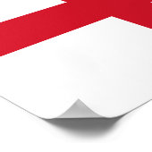 Vlag van Engeland Poster (Hoek)