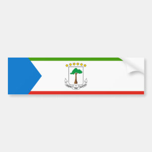 Vlag van Equatoriaal-Guinea (Afrika) Bumpersticker