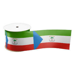 Vlag van Equatoriaal-Guinea (Afrika) Lint