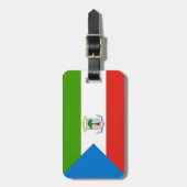 Vlag van Equatoriaal-Guinea - ID persoonlijk Bagagelabel (Voorkant verticaal)