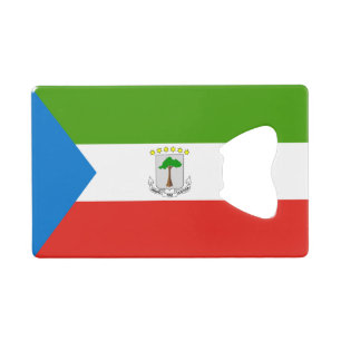 Vlag van Equatoriaal-Guinea Kredietkaart Flessenopener