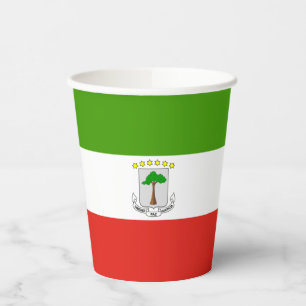 Vlag van Equatoriaal-Guinea Papieren Bekers