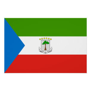 Vlag van Equatoriaal-Guinea Perfect Poster