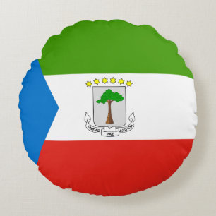 Vlag van Equatoriaal-Guinea Rond Kussen