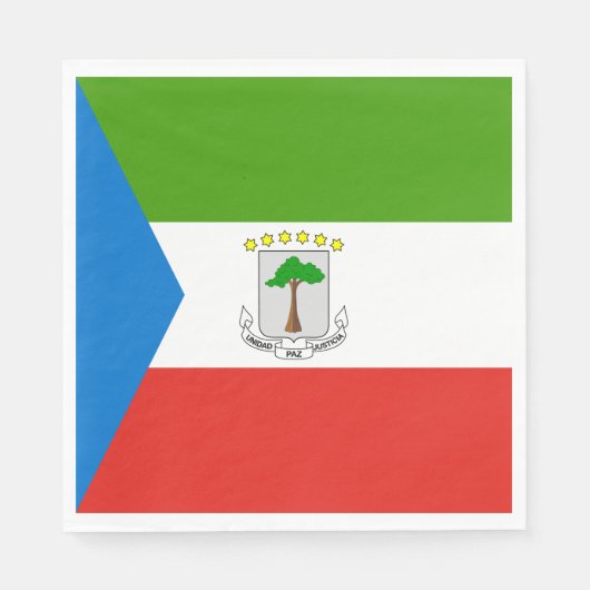 Vlag van Equatoriaal-Guinea Servet (Voorkant)