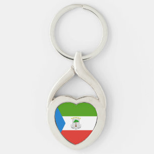 Vlag van Equatoriaal-Guinea Sleutelhanger