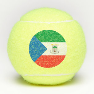 vlag van Equatoriaal-Guinea Tennisballen