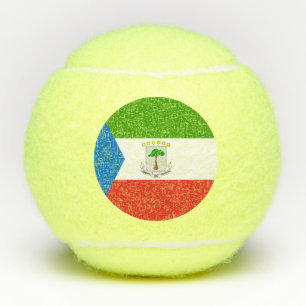 Vlag van Equatoriaal-Guinea Tennisballen