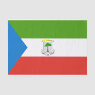 Vlag van Equatoriaal-Guinea Tissuepapier