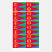 Vlag van Eritrea Labels (Vel)