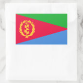 Vlag van Eritrea Rechthoekige Sticker (Tas)