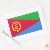 Vlag van Eritrea Rechthoekige Sticker (Envelop)