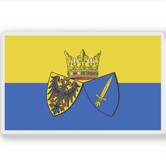 Vlag van Essen, Duitsland Sticker (Voorkant)