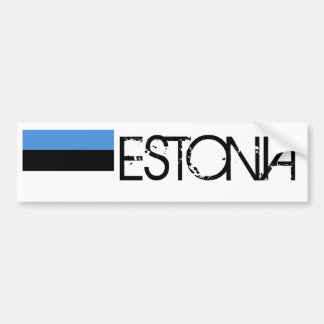 Vlag van Estland Bumpersticker