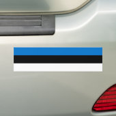Vlag van Estland Bumpersticker (Op auto)