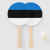Vlag van Estland Handwaaier (Voorkant en achterkant)