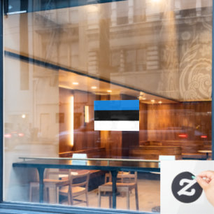 Vlag van Estland op maat gesneden Raamsticker