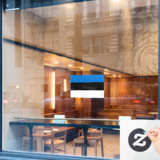 Vlag van Estland op maat gesneden Raamsticker