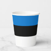 Vlag van Estland Papieren Bekers (Achterkant)
