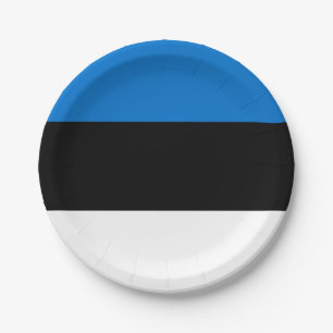 Vlag van Estland Papieren Bordje