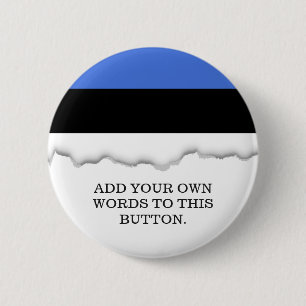 Vlag van Estland Ronde Button 5,7 Cm