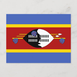 Vlag van Eswatini Briefkaart