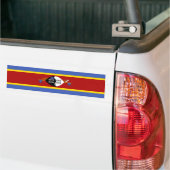 Vlag van Eswatini Bumpersticker (Op Truck)