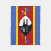 Vlag van Eswatini Fleece Deken (Voorkant)