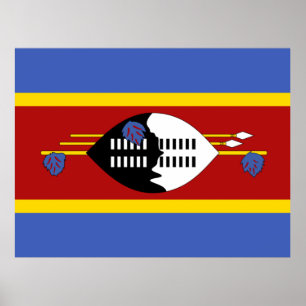 Vlag van Eswatini Poster