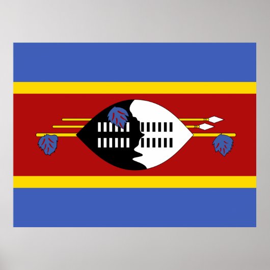 Vlag van Eswatini Poster (Voorkant)