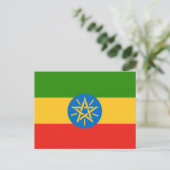 vlag van Ethiopië Briefkaart (Staand voorkant)