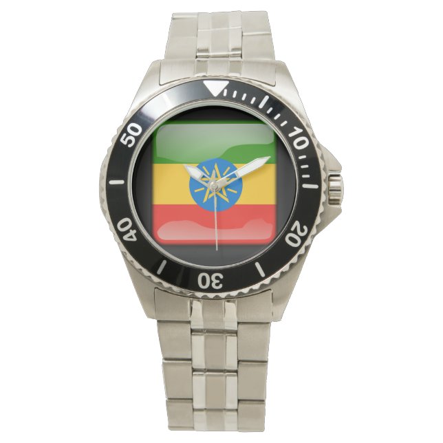 Vlag_van_Ethiopië Horloge (Voorkant)