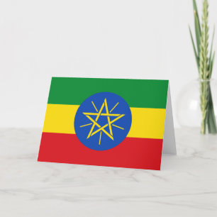 vlag van Ethiopië Kaart