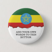 vlag van Ethiopië Ronde Button 5,7 Cm (Voorkant)