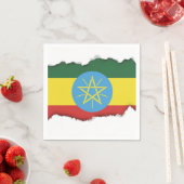 vlag van Ethiopië Servet (Insitu)