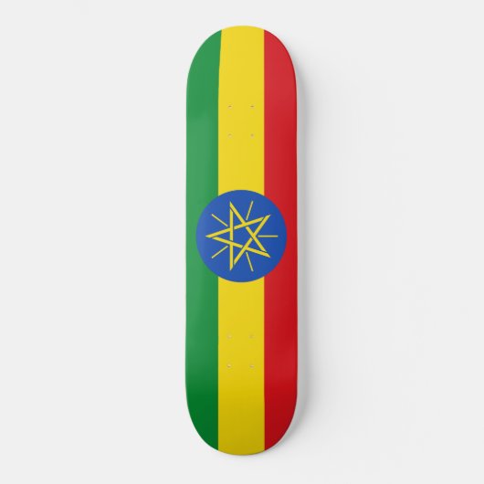 vlag van Ethiopië Skateboard (Voorkant)