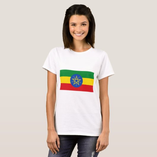 vlag van Ethiopië T-shirt (Voorkant volledig)