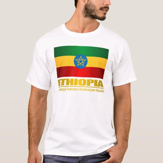 vlag van Ethiopië T-shirt (Voorkant)