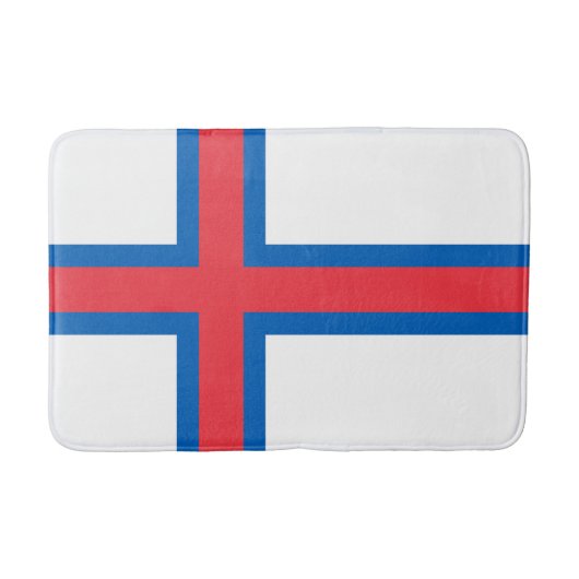Vlag van Faeröer Badmat (Voorkant)