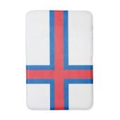Vlag van Faeröer Badmat (Voorkant Verticaal)