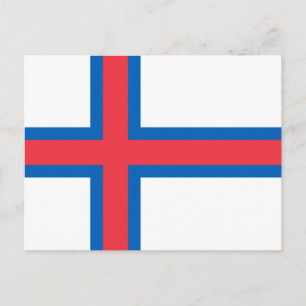 Vlag van Faeröer Briefkaart