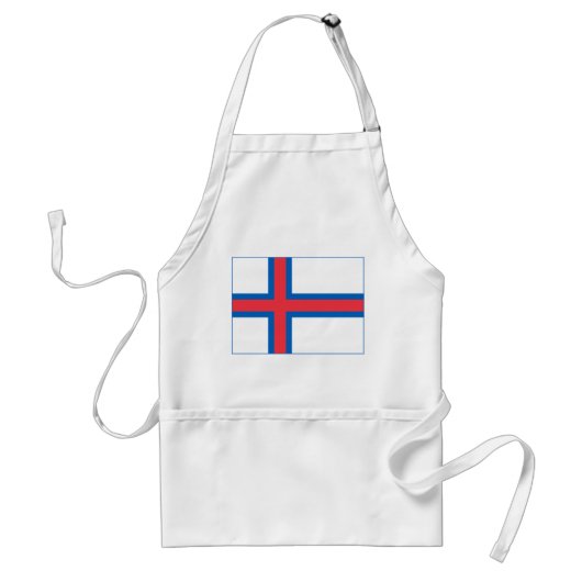 Vlag van Faeröer Standaard Schort (Voorkant)