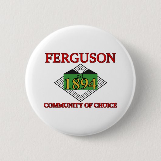 Vlag van Ferguson, Missouri Ronde Button 5,7 Cm (Voorkant)