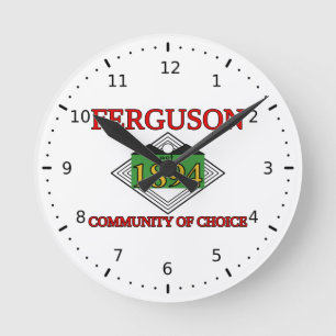 Vlag van Ferguson, Missouri Ronde Klok