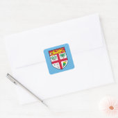 Vlag van Fiji Vierkante Sticker (Envelop)