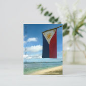 vlag van filipijnen briefkaart (Staand voorkant)
