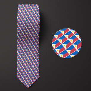 Vlag van Filipijnen Patroon Stropdas