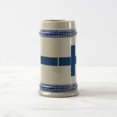 Vlag van Finland Blue Cross Suomi Bierpul (Center)