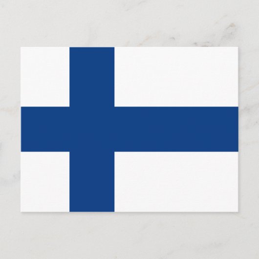 Vlag van Finland Briefkaart (Voorkant)