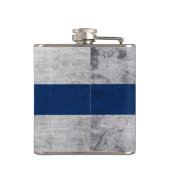 Vlag van Finland Grunge Heupfles (Achterkant)